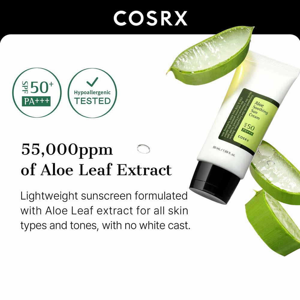 Cosrx Aloe Soothing Sun Cream – Sun Protection for Unisex, 50 ml