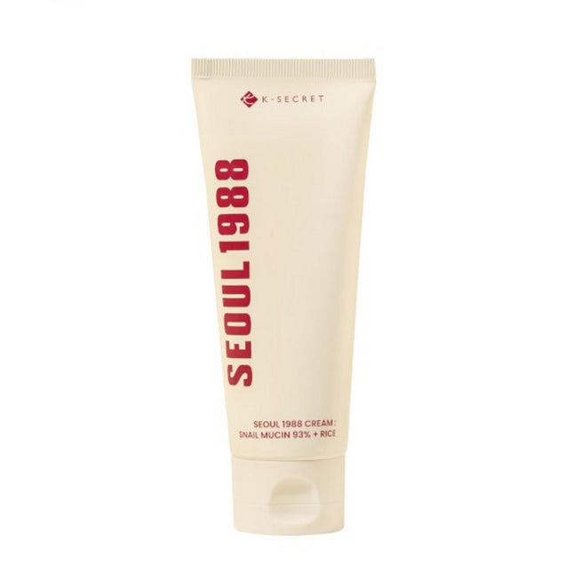 K-Secret Seoul 1988 Snail Mucin 93% + Rice Hydrating & Soothing – Cream for Women, For Face, 100 ml
