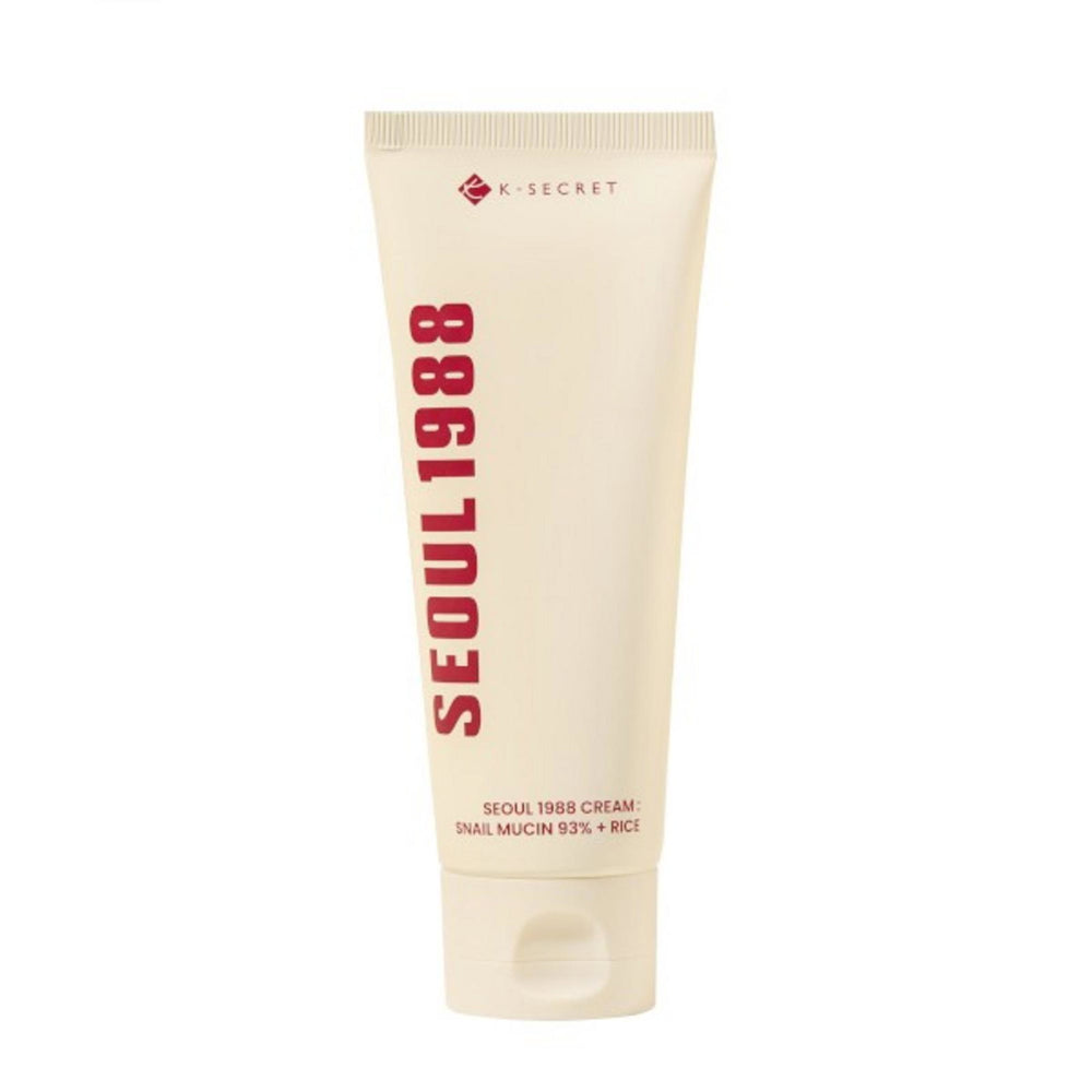 K-Secret Seoul 1988 Snail Mucin 93% + Rice Hydrating & Soothing – Cream for Women, For Face, 100 ml