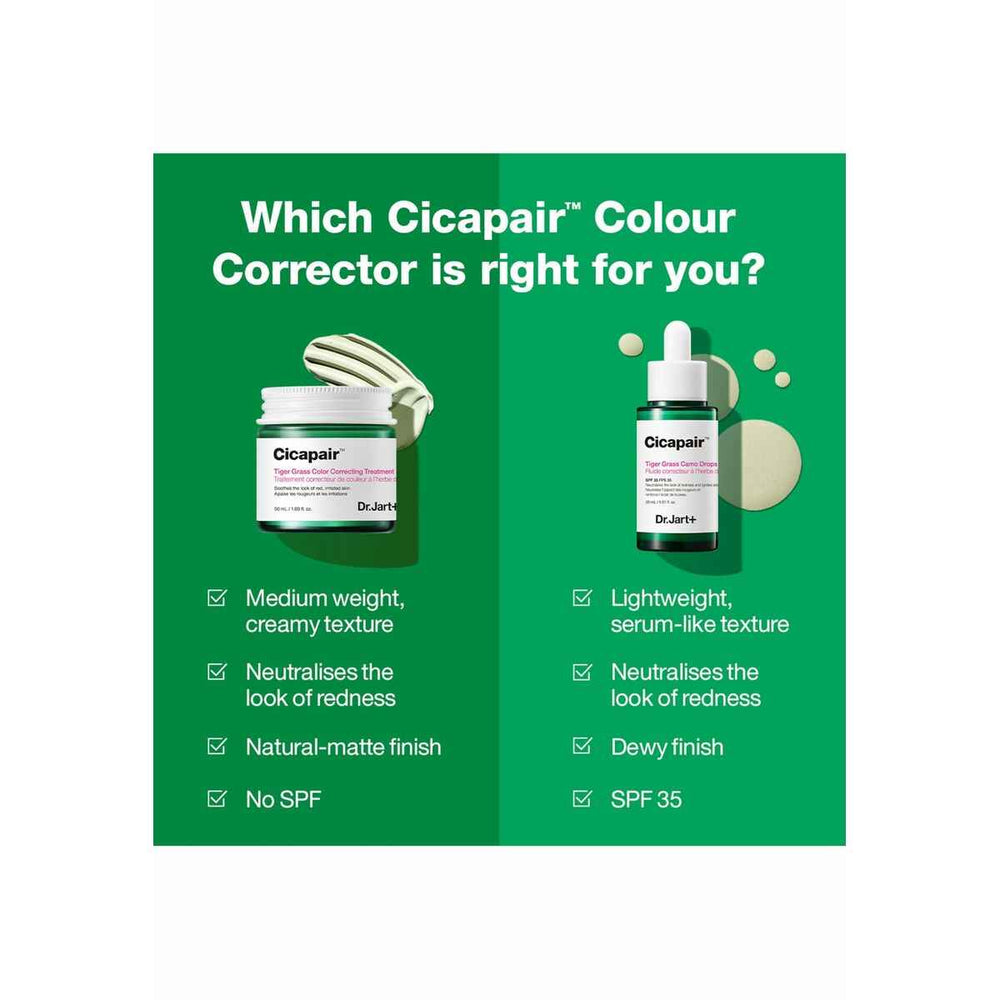 DR. JART+ Dr Jart Cicapair Tiger Grass Color Correcting Treatment Unisex, 30 ml