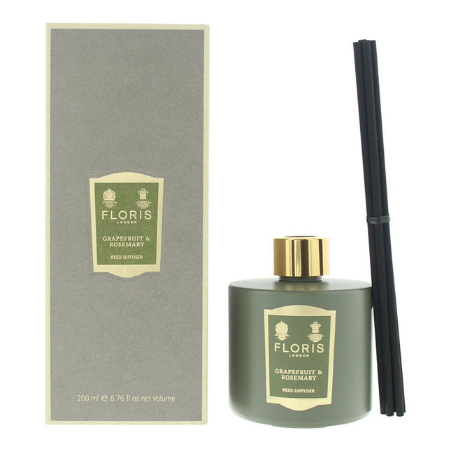 Floris Of London Grapefruit & Rosemary – Reed diffuser Unisex, Aroma Reed Diffuser, 200 ml