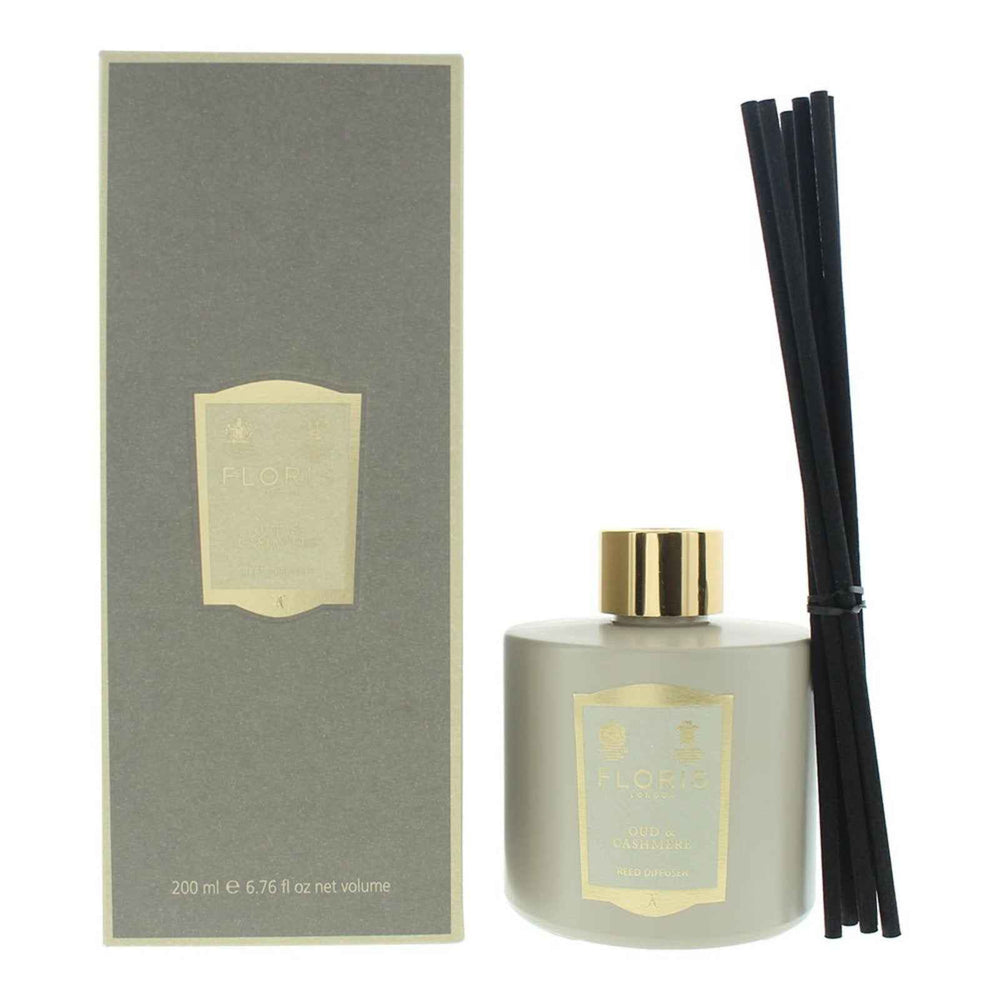 Floris Of London Oud And Cashmere – Reed diffuser Unisex, Aroma Reed Diffuser, 200 ml