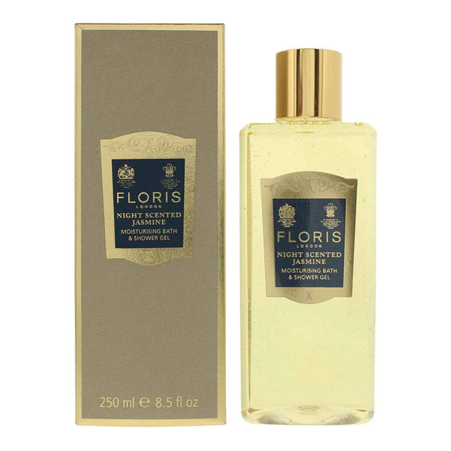 Floris Of London Night Scented Jasmine Cleansing – Shower Gel for Women, All Skin Types, 250 ml