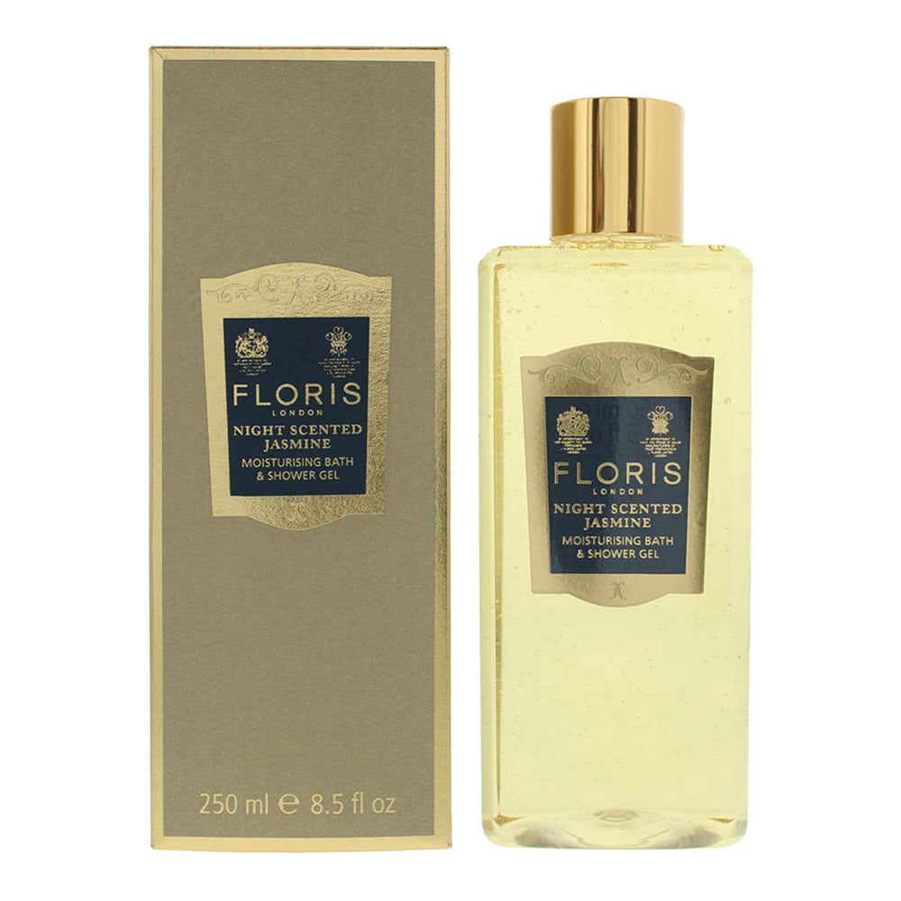 Floris Of London Night Scented Jasmine Cleansing – Shower Gel for Women, All Skin Types, 250 ml
