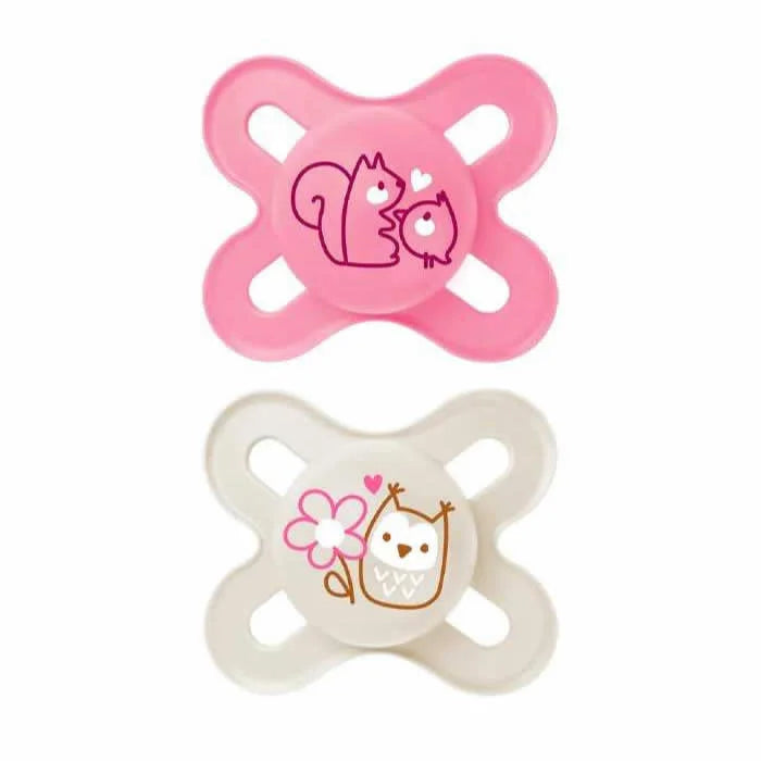 MAM Original Start Silicone 0-2 M 2 Units Pink Color Unisex