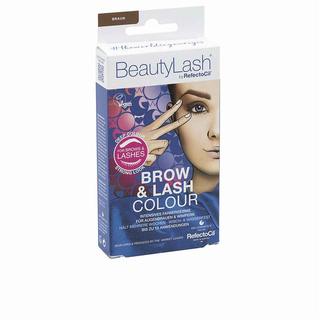 Refectocil Beautylash Brow y Lash Colour Kit Tinte Cejas y Pestañas Castaño Medio 1 U Unisex