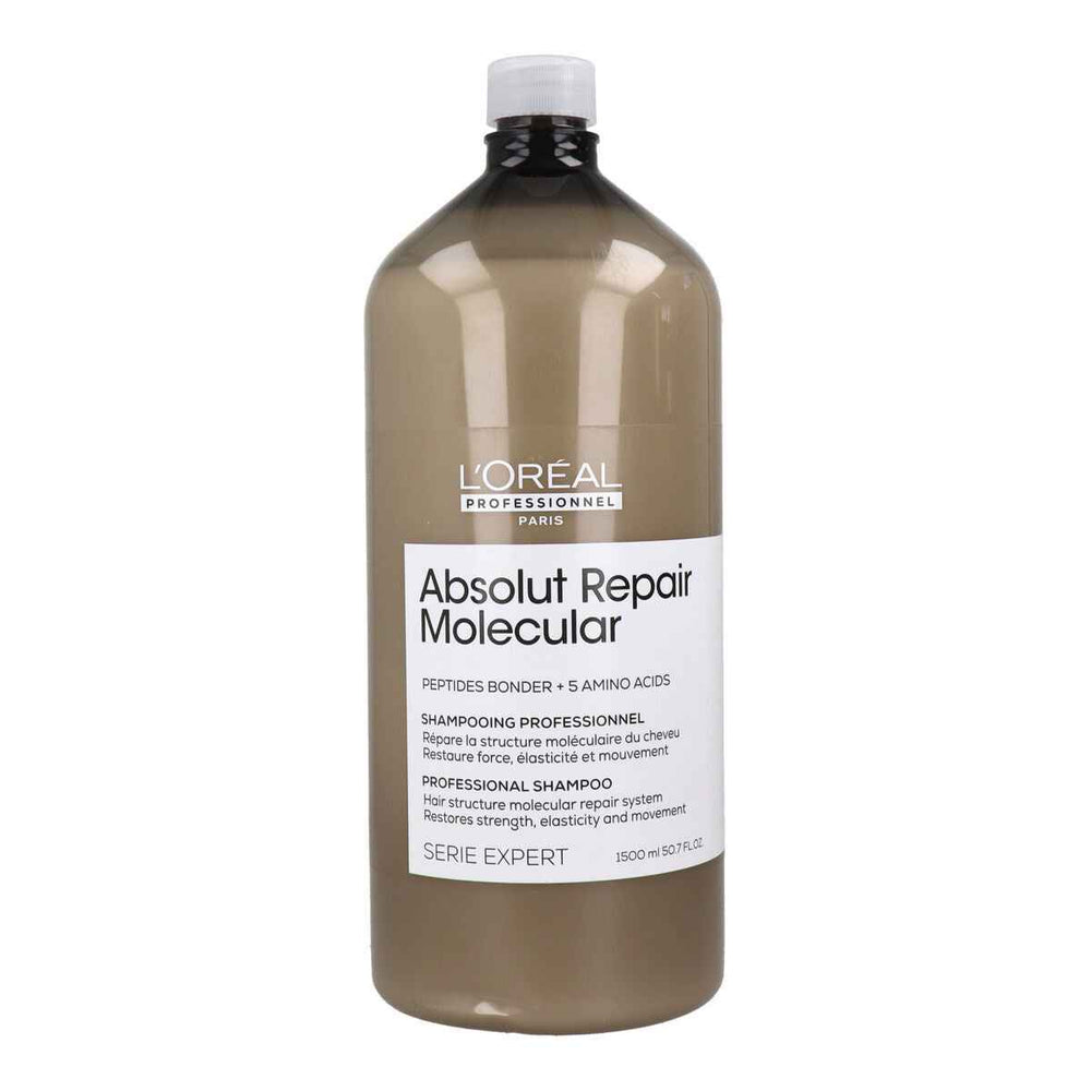 L'oreal Professionnel Absolut Repair Molecular Champú Profesional Sin Sulfatos Para Cabello Dañado Unisex, 1500 ml