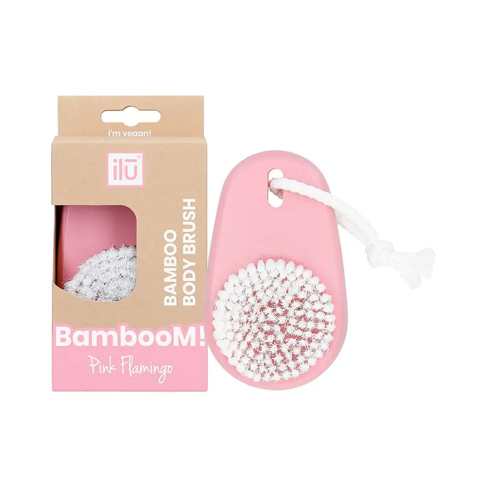 ILU Bamboom Brocha Limpieza Corporal Pink Flamingo 1 U