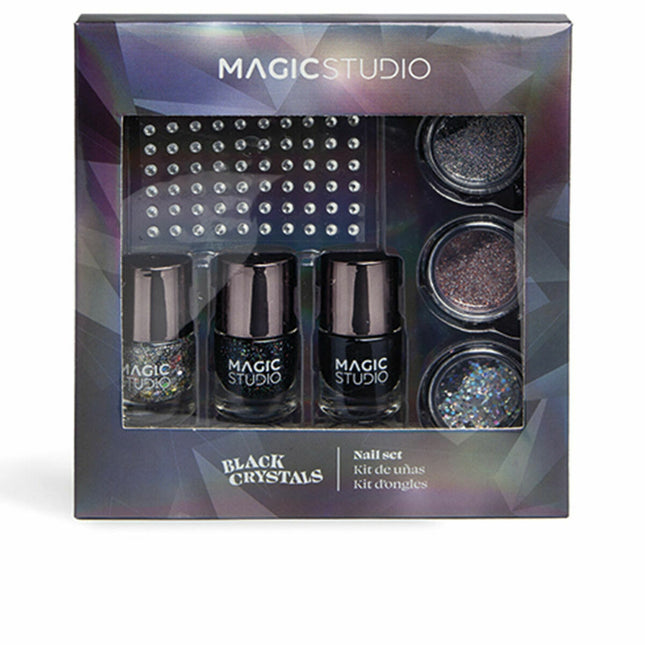 IDC Institute Idc Magic Studio Black Crystals Nail Set Unisex