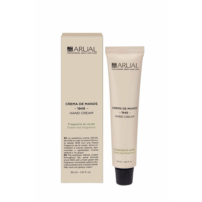 Arual Crema De Manos -1949- Fragancia Té Verde Unisex, 30 ml