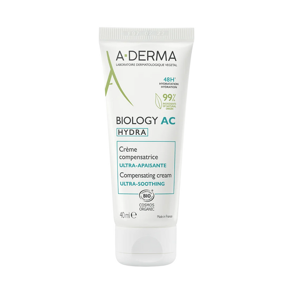 A-Derma Biology AC Hydra Vegan Soothing Daily – Cream for Women, Skin, 40 ml