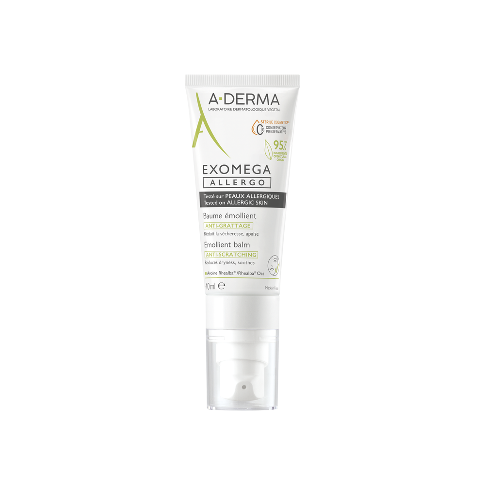 A-Derma Exomega Allegro Emollient – Balm Unisex, For Face, 40 ml