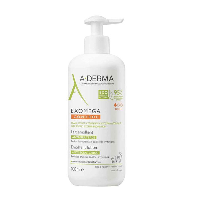 A-Derma Exomega Control Emollient Daily – Body Lotion Unisex, Body, 400 ml