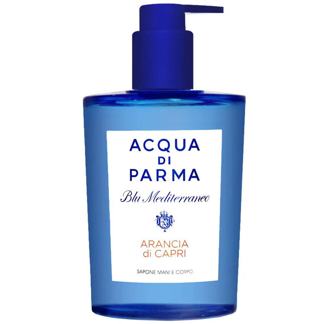 Acqua di Parma Blu Mediterraneo Arancia di Capri Cleansing – Liquid Soap Unisex, For Body & Hands, 300 ml
