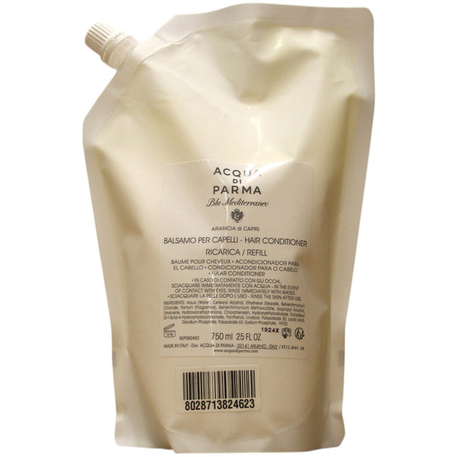 Acqua di Parma Blu Mediterraneo Arancia di Capri – Hair Conditioner for Women, Silky, Refill, 750 ml