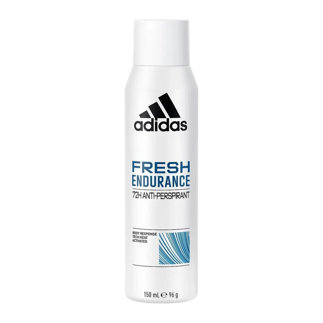 Adidas Fresh Endurance Vegan Alcohol-Free Gentle on skin Fresh aromatic with woody notes – Deodorant Spray for Men, 150 ml
