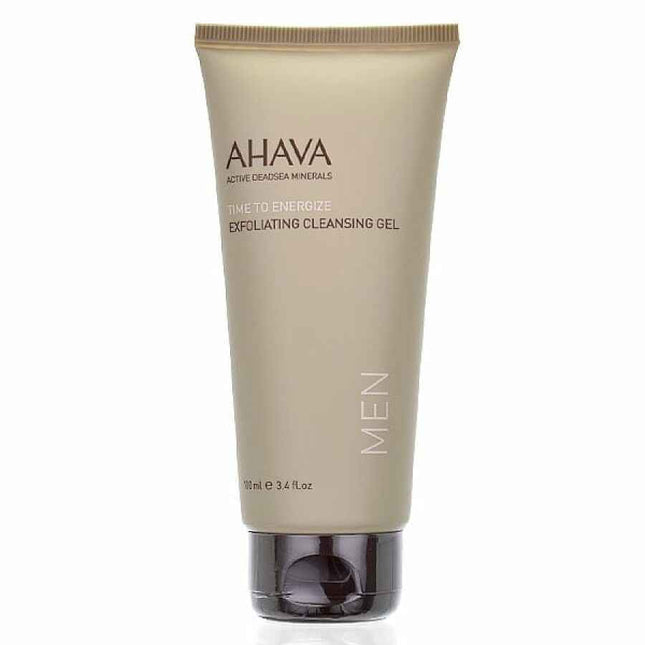 Ahava Time to Energize Paraben-Free Exfoliating – Cleansing Gel for Men, For Face, 100 ml