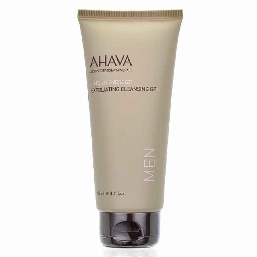 Ahava Time to Energize Paraben-Free Exfoliating – Cleansing Gel for Men, For Face, 100 ml