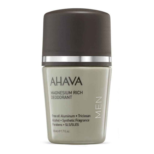 Ahava Magnesium Anti-Perspirant – Deodorant Roll-On for Men, 50 ml