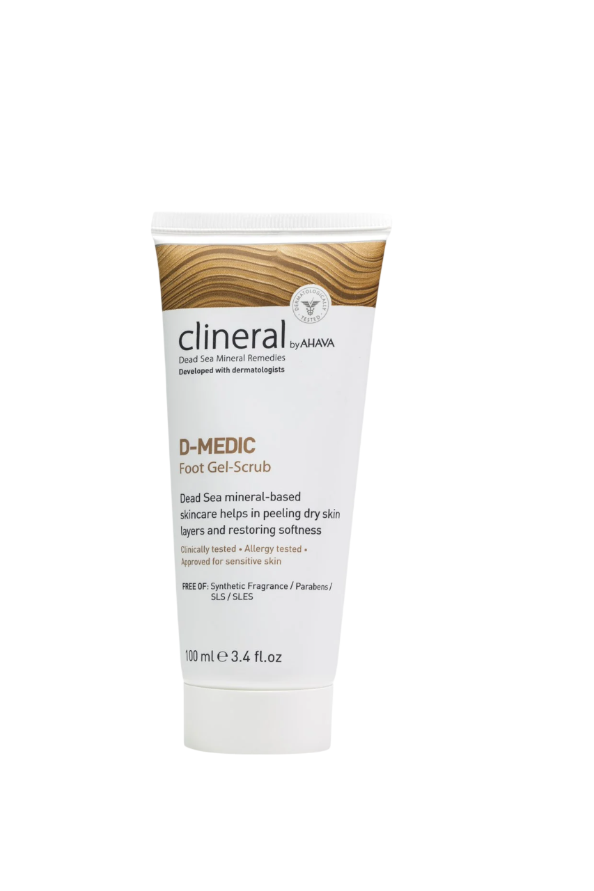 Ahava Clineral D-Medic Peeling – Foot Scrub for Women, 100 ml