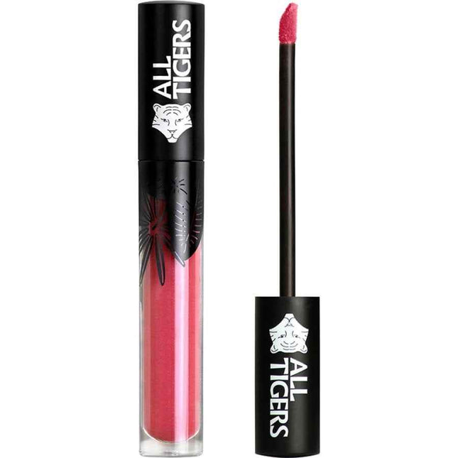 All Tigers Natural & Vegan Glossy – Lip Gloss for Women, 601, Silence The Critics, 8 ml Tester