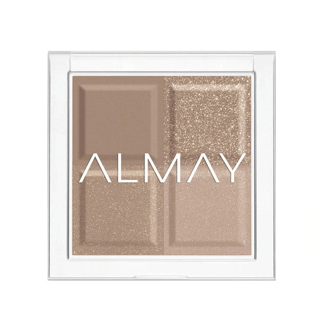 Almay Shadow Quad – Eyeshadow Palette for Women, 130, Oyster, 4 Shades, 3.5 g