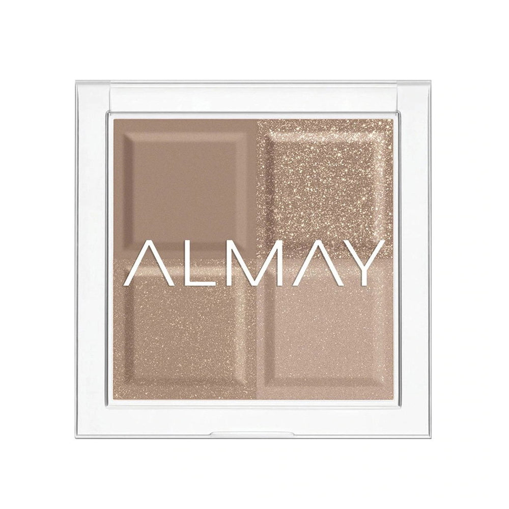 Almay Shadow Quad – Eyeshadow Palette for Women, 130, Oyster, 4 Shades, 3.5 g
