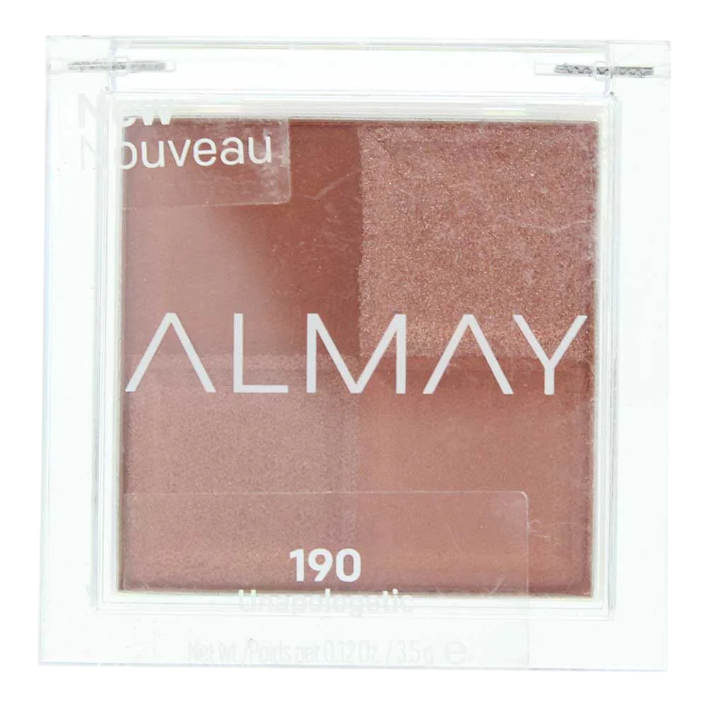 Almay Shadow Quad – Eyeshadow Palette for Women, 190, Unapologetic, 4 Shades, 3.5 g