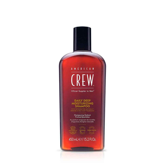 American Crew Daily Deep Moisturizing Vegan – Hair Shampoo for Men, For Nourishing, 450 ml