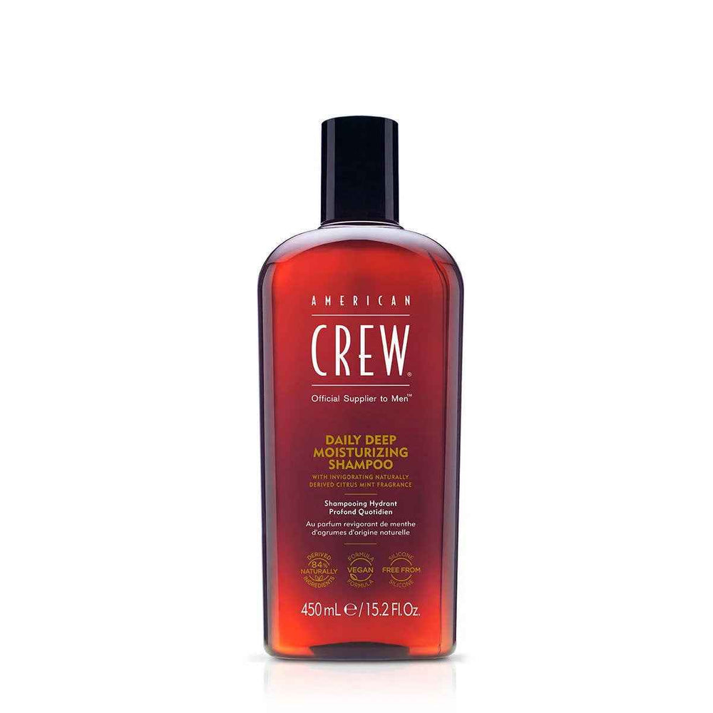 American Crew Daily Deep Moisturizing Vegan – Hair Shampoo for Men, For Nourishing, 450 ml