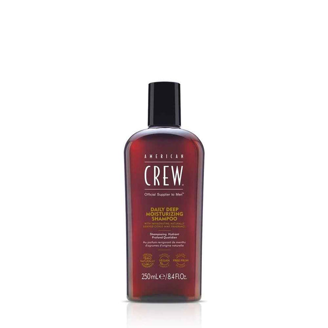 American Crew Daily Deep Moisturizing Vegan – Hair Shampoo for Men, For Nourishing, 250 ml