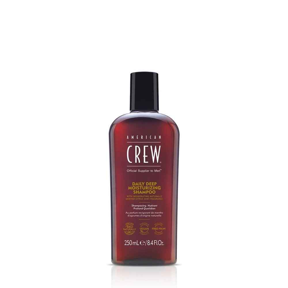 American Crew Daily Deep Moisturizing Vegan – Hair Shampoo for Men, For Nourishing, 250 ml