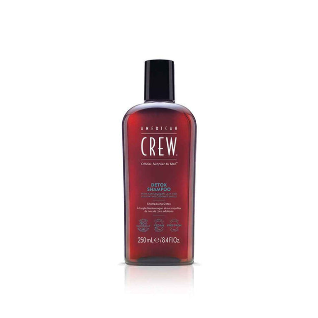 American Crew Detox Vegan – Hair Shampoo for Men, For Regulation Of Excessive Sebum, 250 ml
