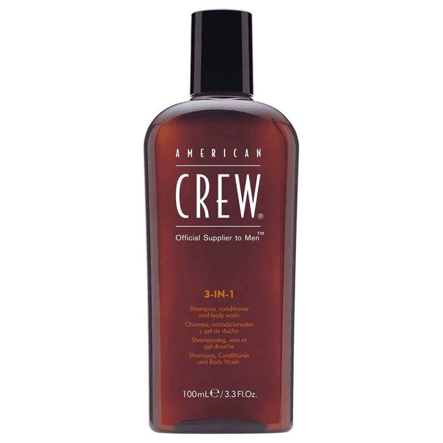 American Crew Classic Vegan – Hair Shampoo for Men, Conditioner & Shower Gel 3-in-1, For Moisturizing, 100 ml
