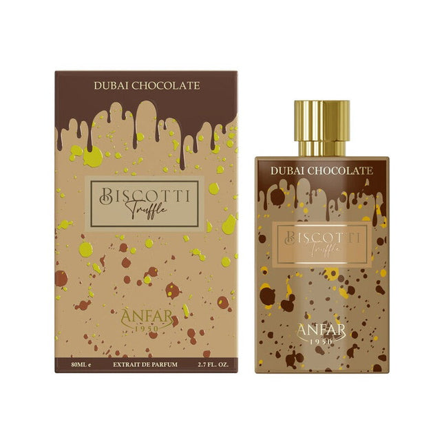 Anfar Dubai Chocolate - Biscotti Truffle – Extrait de Parfum Unisex, 80 ml