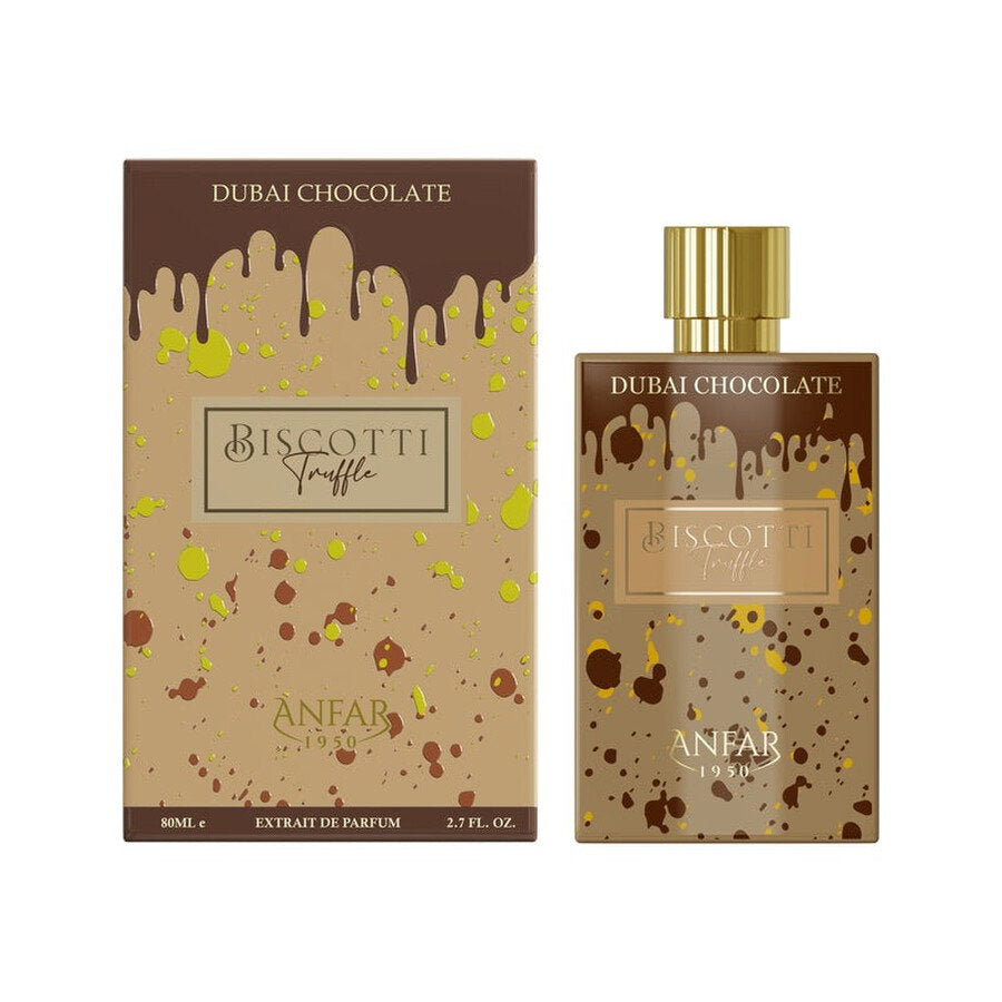 Anfar Dubai Chocolate - Biscotti Truffle – Extrait de Parfum Unisex, 80 ml