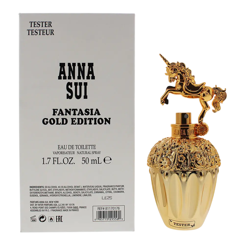 Anna Sui Fantasia Gold Edition – Eau de Toilette for Women, 50 ml Tester