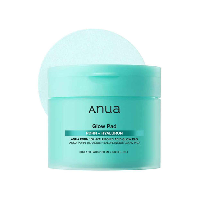 Anua Glow PDRN & Hyaluronic Acid Glow Moisturising – Peel-Off Pads for Women, 60 pcs