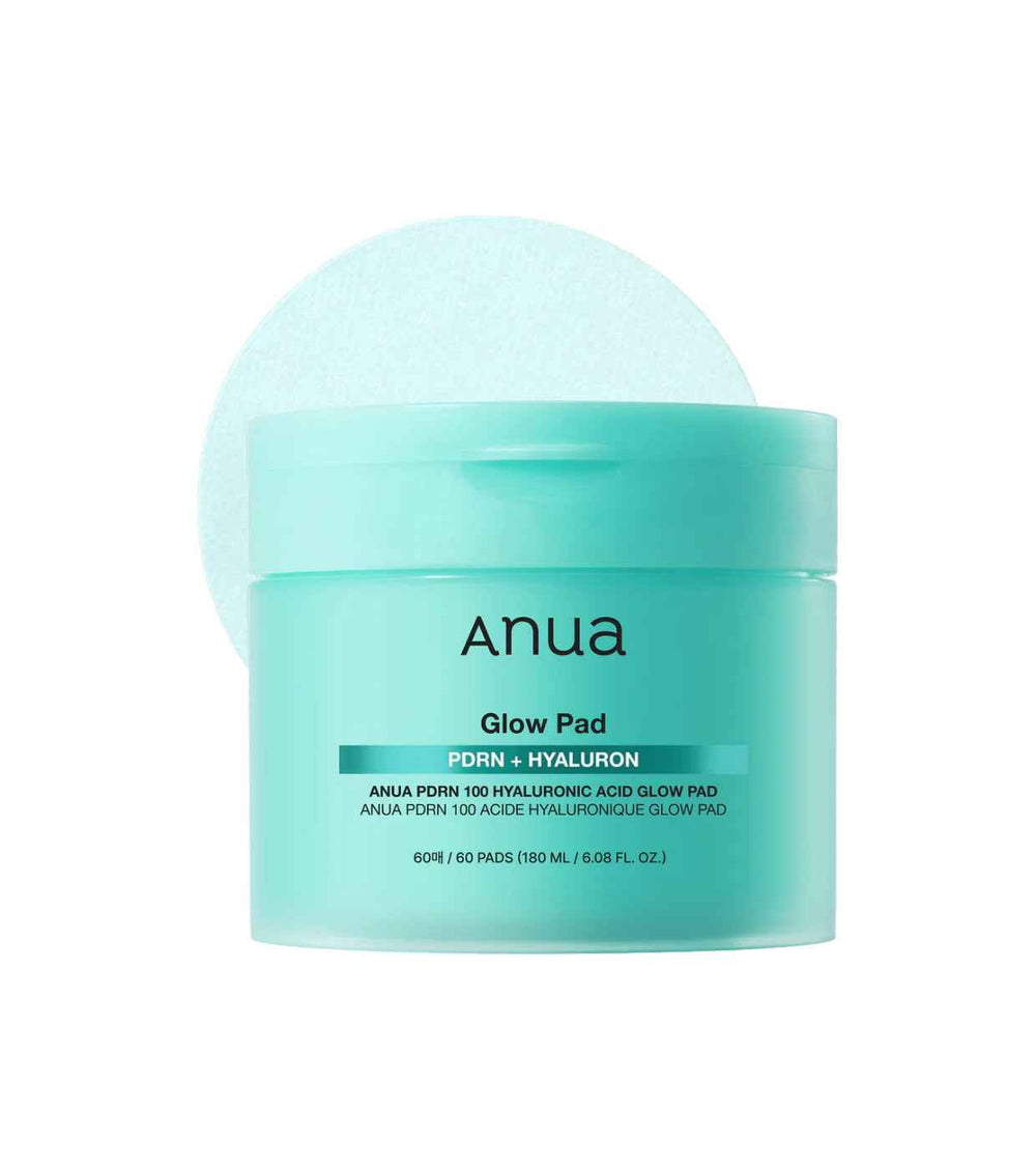 Anua Glow PDRN & Hyaluronic Acid Glow Moisturising – Peel-Off Pads for Women, 60 pcs