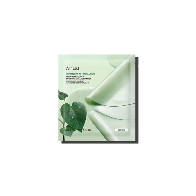 Anua Heartleaf 70 Hyaluron Soothing – Sheet Mask for Women, For Face, 28 ml
