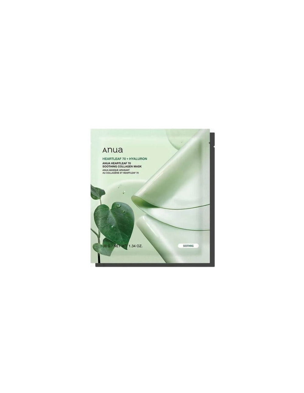 Anua Heartleaf 70 Hyaluron Soothing – Sheet Mask for Women, For Face, 28 ml