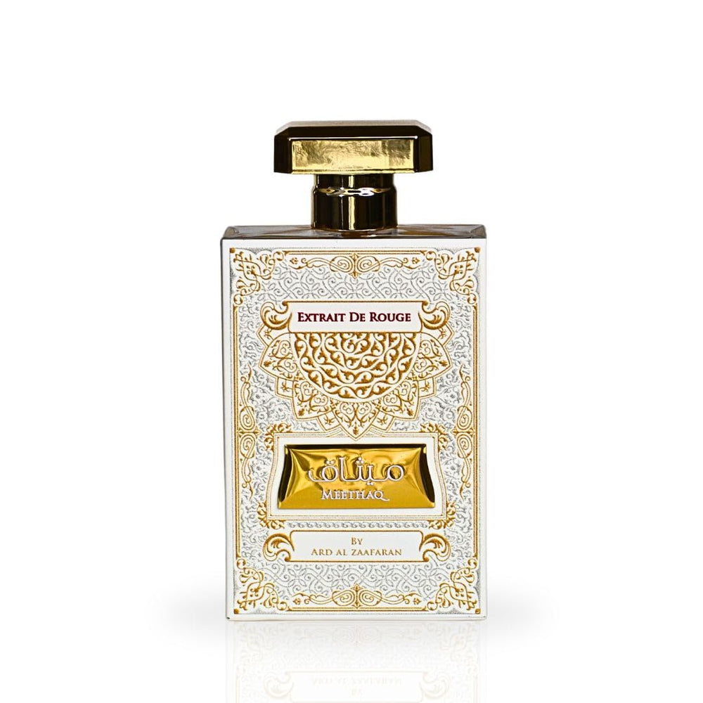 Ard Al Zaafaran Meethaq Extrait De Rouge – Eau de Parfum Unisex, 100 ml