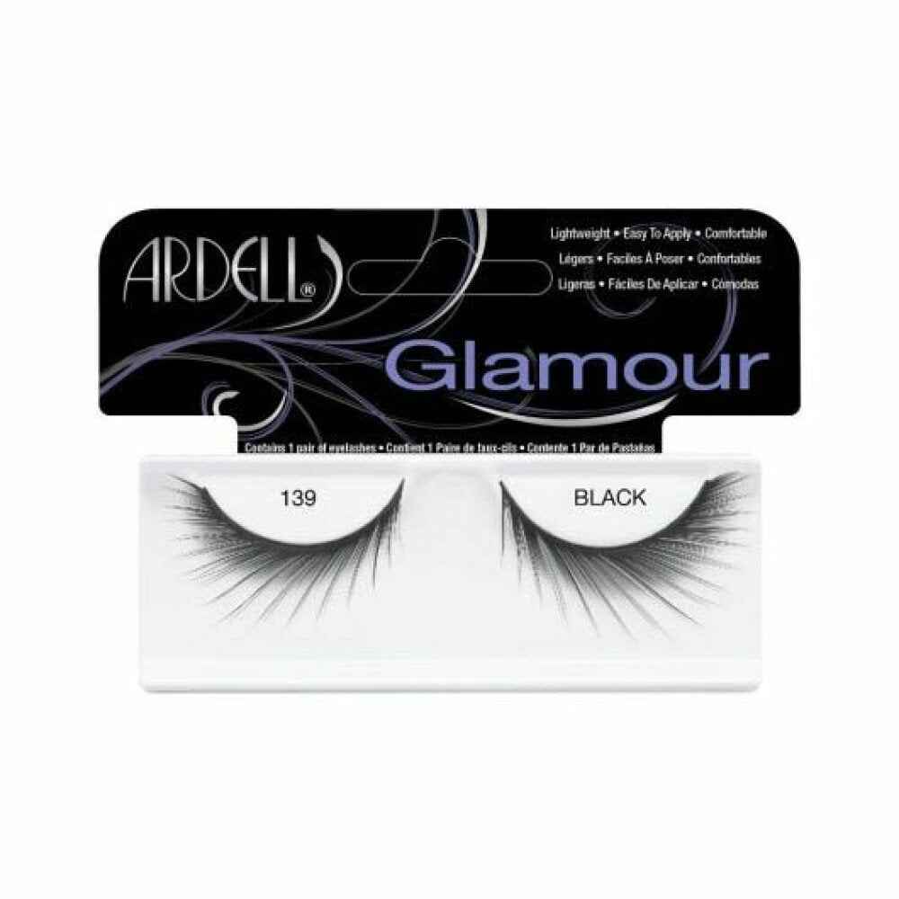 Ardell Edgy – False Eyelashes for Women, 139, Black