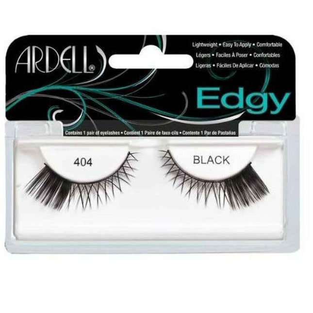 Ardell Edgy – False Eyelashes for Women, 404, Black