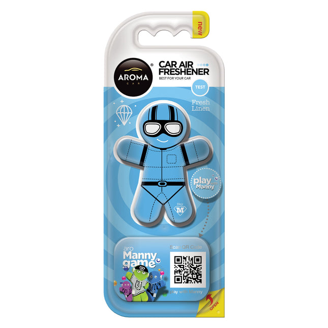 Aroma Car Manny Fresh Linen – Car Air Freshener Unisex