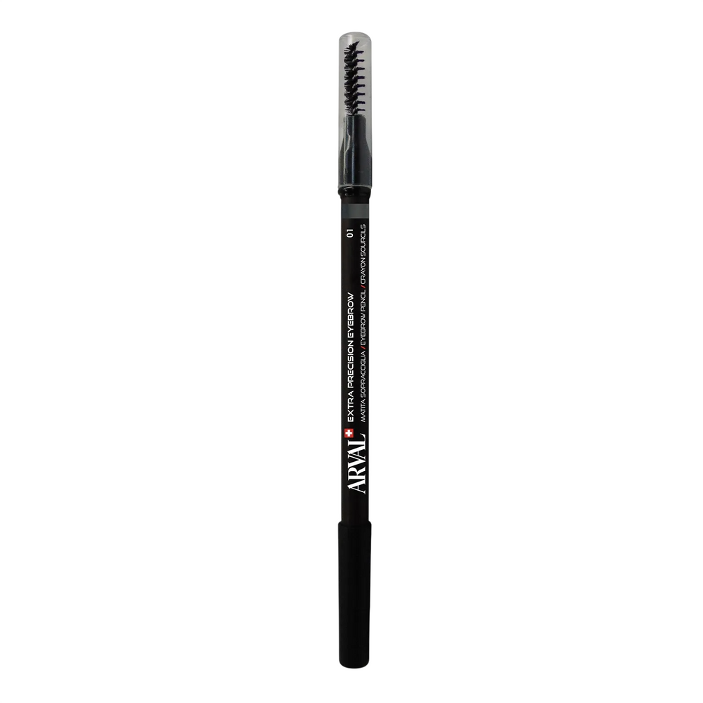 Arval Matita Sopracciglia Double-Ended – Eyebrow Cream Pencil for Women, N1, Antracite, 1.19 g