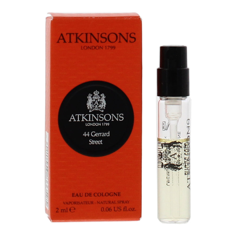 Atkinsons 44 Gerrard Street – Eau de Cologne Unisex, 2 ml Vial