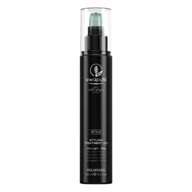 Awapuhi Wild Ginger By Paul Mitchell Style Paraben-Free – Hair Oil Treatment for Women, Soft & Silky Texture, 150 ml