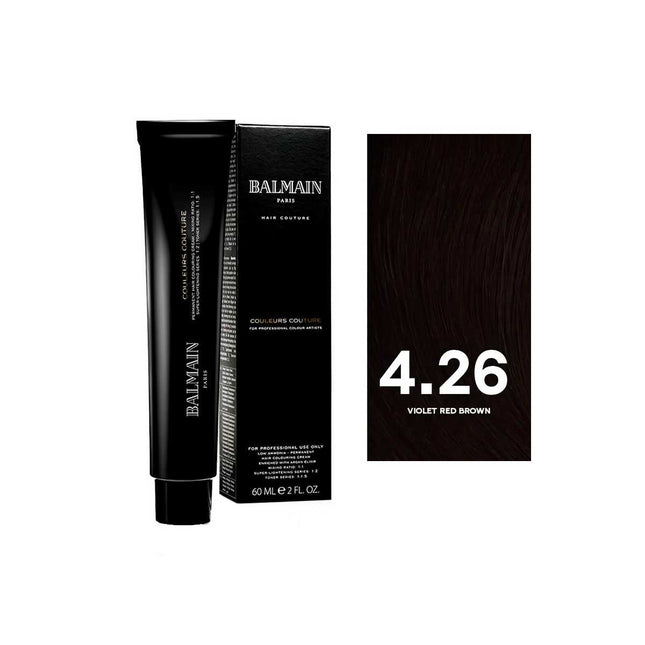 Balmain Professionnel Couleurs Couture – Permanent Hair Dye for Women, 4.26 Violet Red Brown, 60 ml