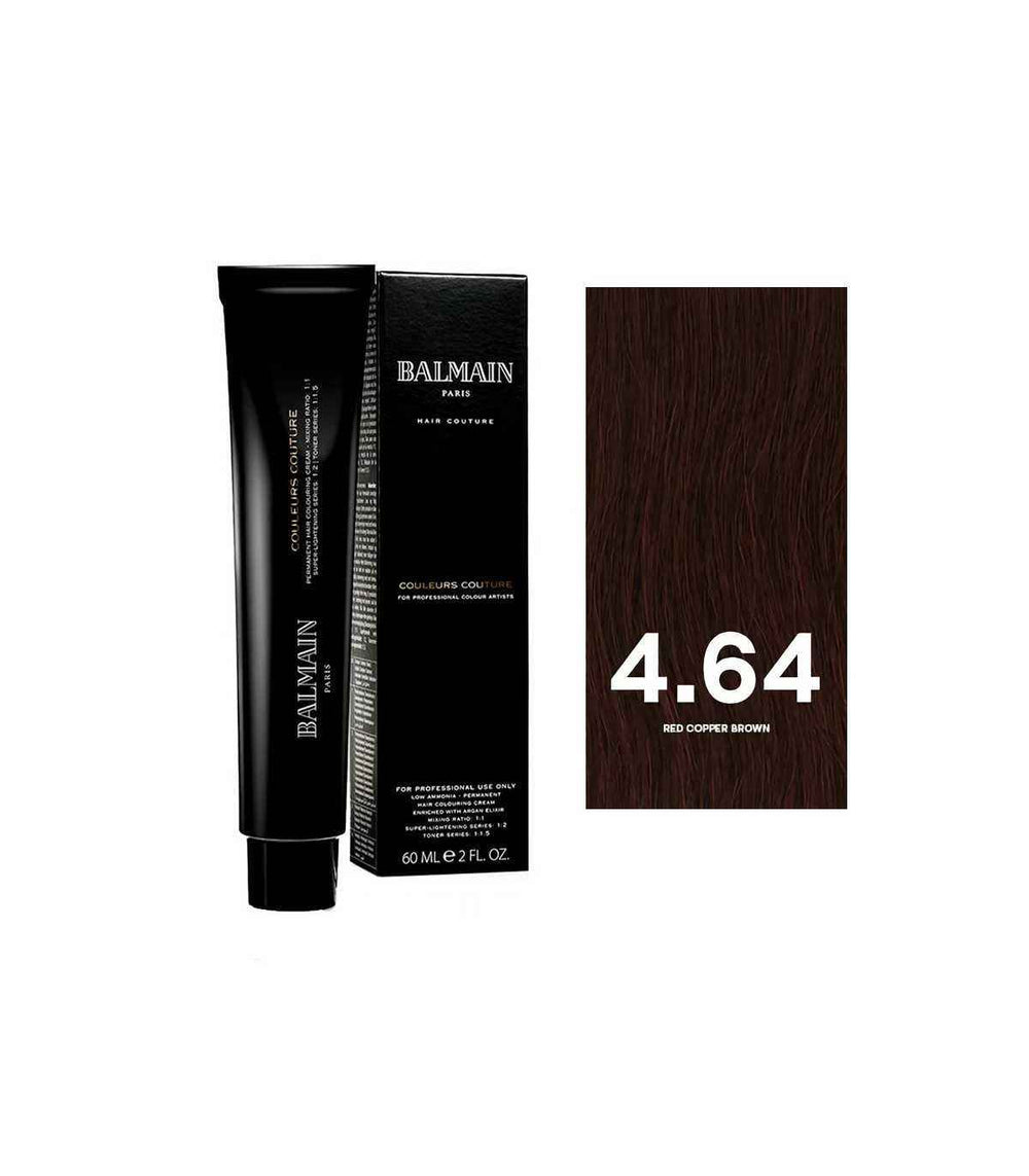 Balmain Professionnel Couleurs Couture – Permanent Hair Dye for Women, 4.64 Red Copper Brown, 60 ml